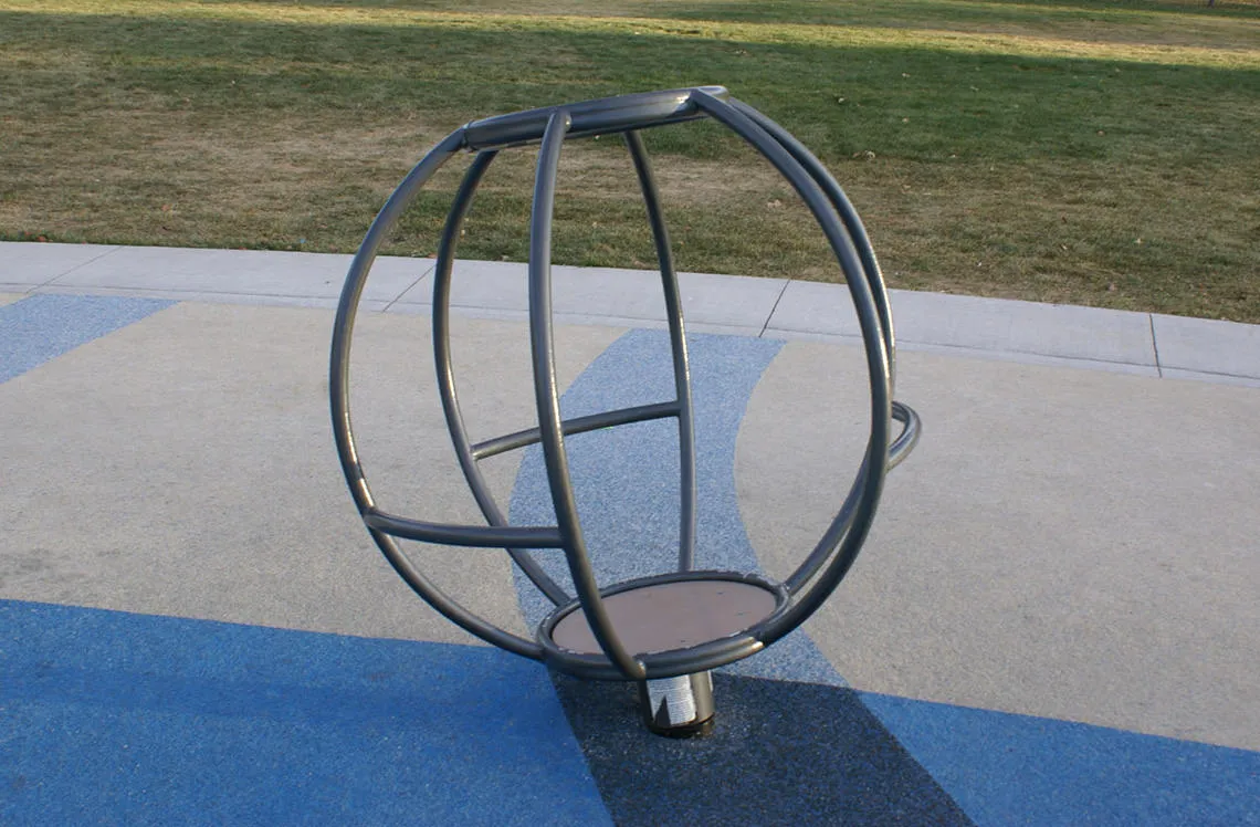 Spinning play equipment at Del Mar Park 